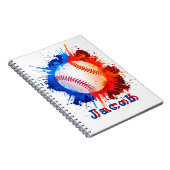 Baseball-personalisierte Notizblock (Rechte Seite)