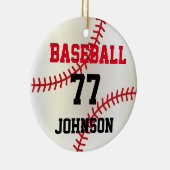 Baseball-Personalisierte Ornament (Rechts)