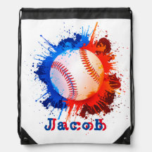 Baseball-personalisierte Reißtasche