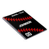 Baseball Personalisierter Mannschaftssport Notizblock (Rechte Seite)