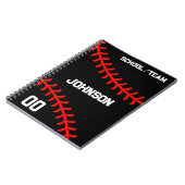 Baseball Personalisierter Mannschaftssport Notizblock (Linke Seite)