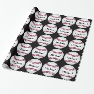 Baseball-Personalisiertes Geschenk Geschenkpapier