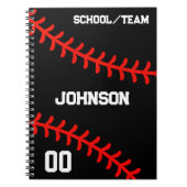 Baseball Personalized Team Sport  Notizblock (Vorderseite)