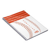 Baseball Photos Rustic Memory Scrapbook Notizblock (Rechte Seite)