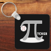 Baseball Pi-tcher - Funny Pi Day Geschenke Schlüsselanhänger (Vorderseite)