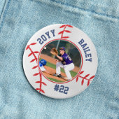 Baseball Pin Name Trikotnummer Jahr Foto Button