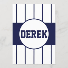 Baseball Pinstreifen Einladung