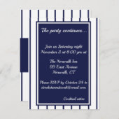 Baseball Pinstripes-Abschlusskarte Begleitkarte (Vorne/Hinten)