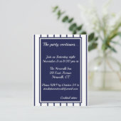 Baseball Pinstripes-Abschlusskarte Begleitkarte (Stehend Vorderseite)