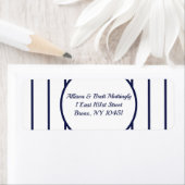 Baseball Pinstripes-Rücksendeadresse (Insitu)