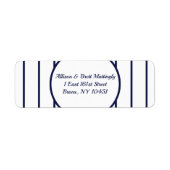 Baseball Pinstripes-Rücksendeadresse (Vorne)