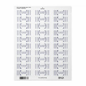 Baseball Pinstripes-Rücksendeadresse (Vorne)