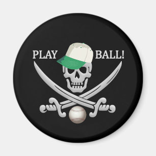 Baseball Pirate-Magnet Magnet