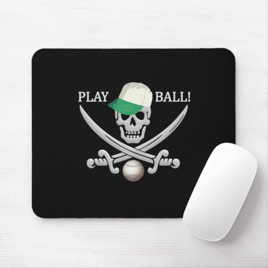 Baseball Pirate Mousepad (Mit Mouse)