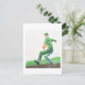 Baseball Pitch Art Postkarte (Stehend Vorderseite)