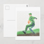 Baseball Pitch Art Postkarte (Vorne/Hinten)