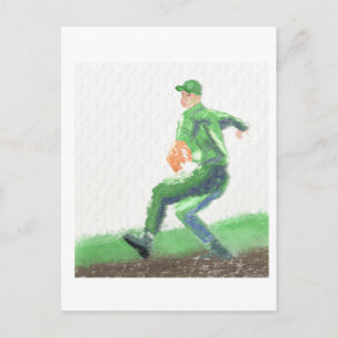 Baseball Pitch Art Postkarte