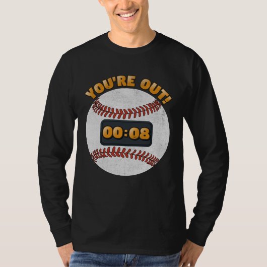 Baseball Pitch Clock 15 Seconds Rule Batter Box Do T-Shirt (Vorderseite)