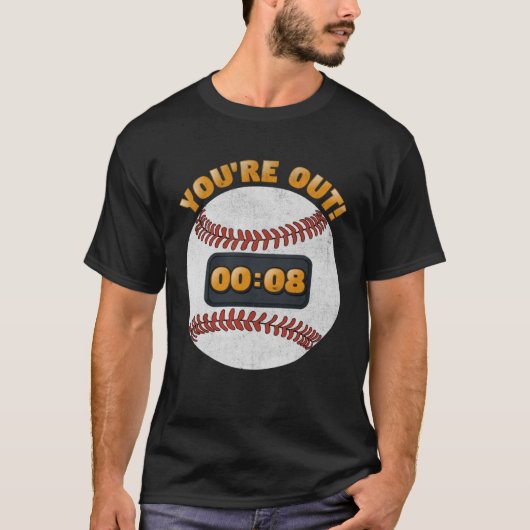 Baseball Pitch Clock 15 Seconds Rule Batter Box Do T-Shirt (Vorderseite)