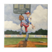 Baseball Pitcher auf dem Berg von Jay Throckmorton Fliese (Vorderseite)