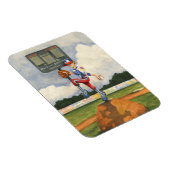 Baseball Pitcher auf dem Berg von Jay Throckmorton Magnet (Rechte Seite)