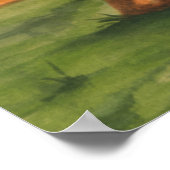 Baseball Pitcher auf dem Berg von Jay Throckmorton Poster (Ecke)