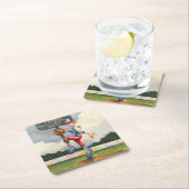 Baseball Pitcher auf dem Berg von Jay Throckmorton Rechteckiger Pappuntersetzer (Vor Ort)