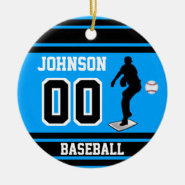 Baseball Pitcher | Erstellen Sie Ihre eigenen Keramik Ornament
