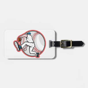 Baseball-Pitcher-Gepäckanhänger Gepäckanhänger