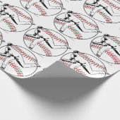 Baseball Pitcher Geschenkpapier (Ecke)