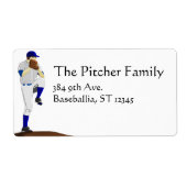 Baseball-Pitcher-Label (Vorne)