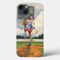 Baseball Pitcher on Mound by Jay Throckmorton