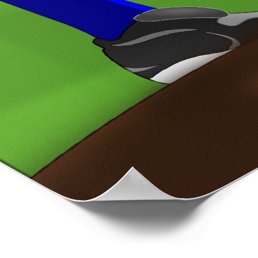 Baseball Pitcher Poster (Ecke)