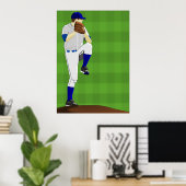 Baseball Pitcher Poster (Heimbüro)