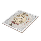 Baseball Pitcher spielen Fliese (Seite)