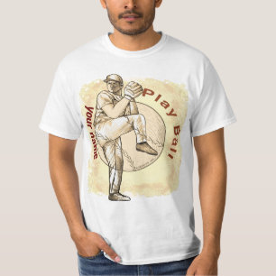 Baseball Pitcher spielen T-Shirt