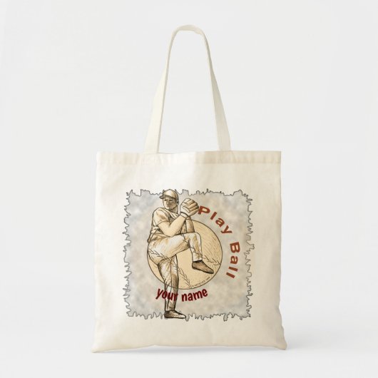 Baseball Pitcher spielen Tragetasche (Vorne)