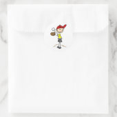 Baseball-Pitcher-Sticker Runder Aufkleber (Tasche)