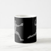 Baseball Pitcher Typografy Art Kaffeetasse (Mittel)