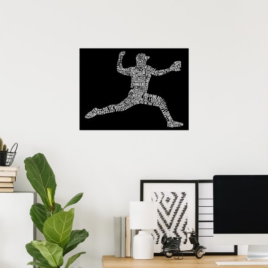 Baseball Pitcher Typografy Art Poster (Heimbüro)
