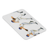 Baseball-Pitching-Technik, mehrere Bilder Magnet (Rechte Seite)