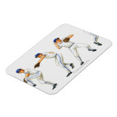 Baseball-Pitching-Technik, mehrere Bilder Magnet (Linke Seite)