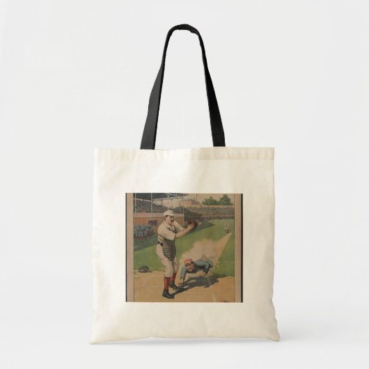Baseball-Plakat Tragetasche (Vorne)