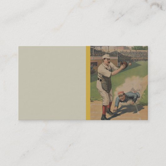 Baseball-Plakat Visitenkarte (Vorderseite)