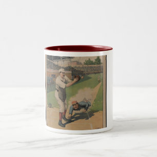 Baseball-Plakat Zweifarbige Tasse