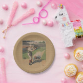 Baseball-Plakatpapier Pappteller (Party)