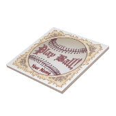 Baseball Play Ball Fliese (Seite)