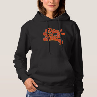 Baseball 'Play Ball' Slogan Vintage Retro Old Scho Hoodie