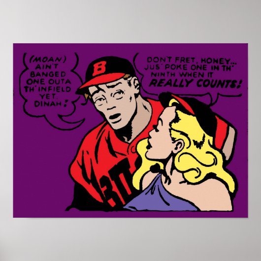 Baseball Playa und sein Mädchen Poster (Vorne)