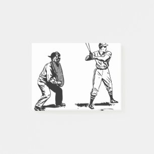 Baseball Player 1 Post-it Klebezettel